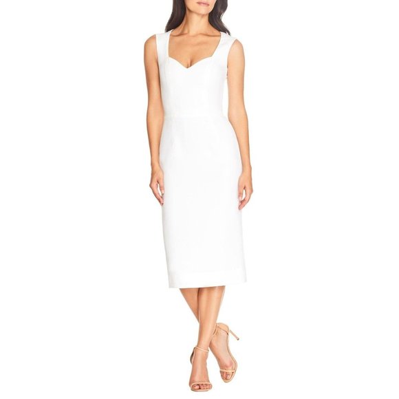Dress the Population Dresses & Skirts - DRESS THE POPULATION Elle Sheath Dress Off White Medium NEW